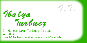 ibolya turbucz business card